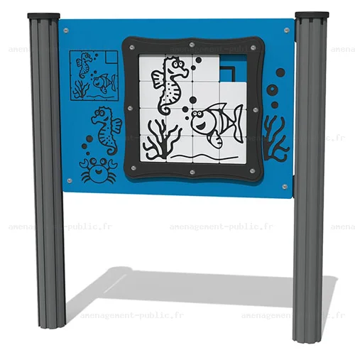 Panneau de jeu Puzzle Poissons